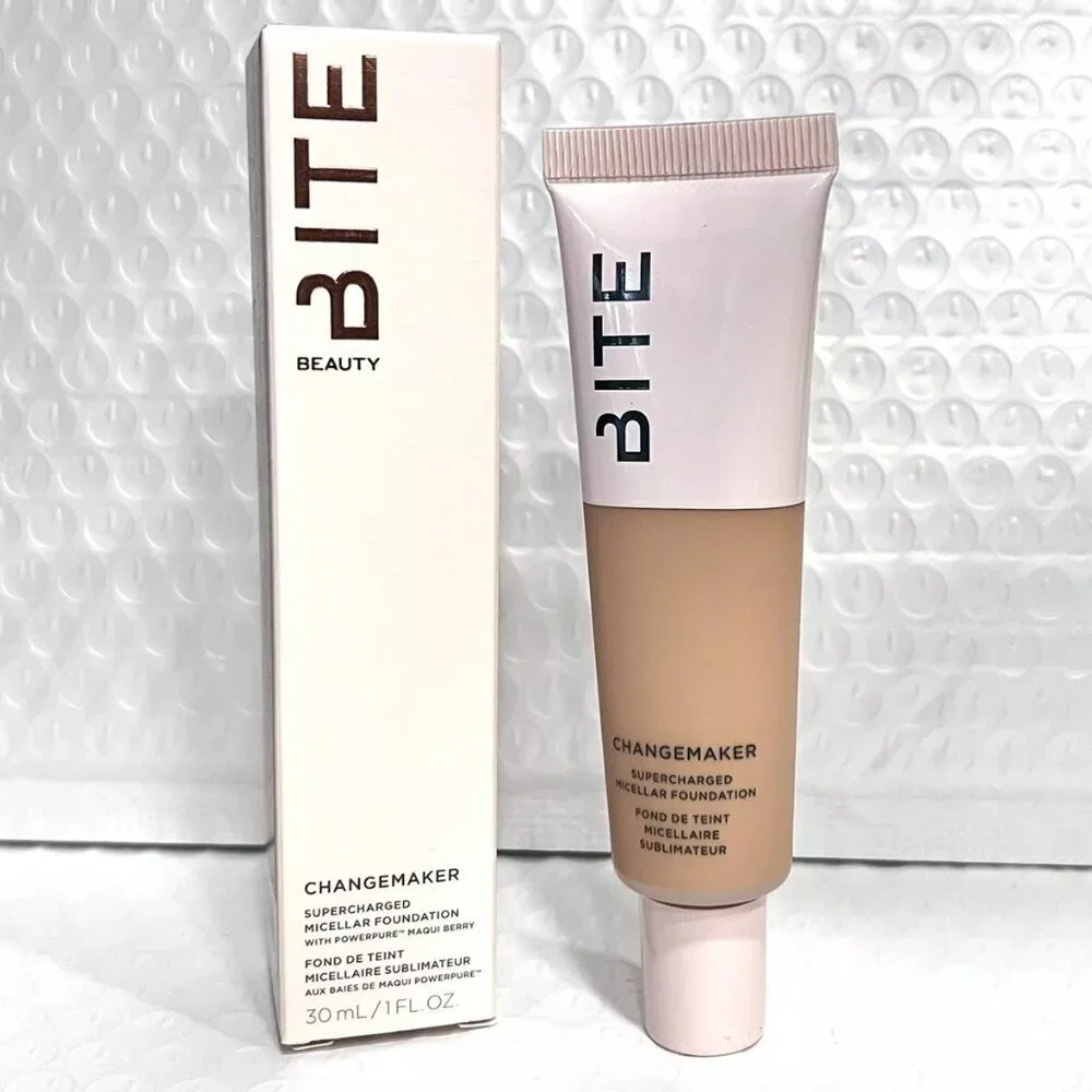 BITE BEAUTY ChangeMaker Micellar Foundation - M80 Medium - Vegan 100% New In Box